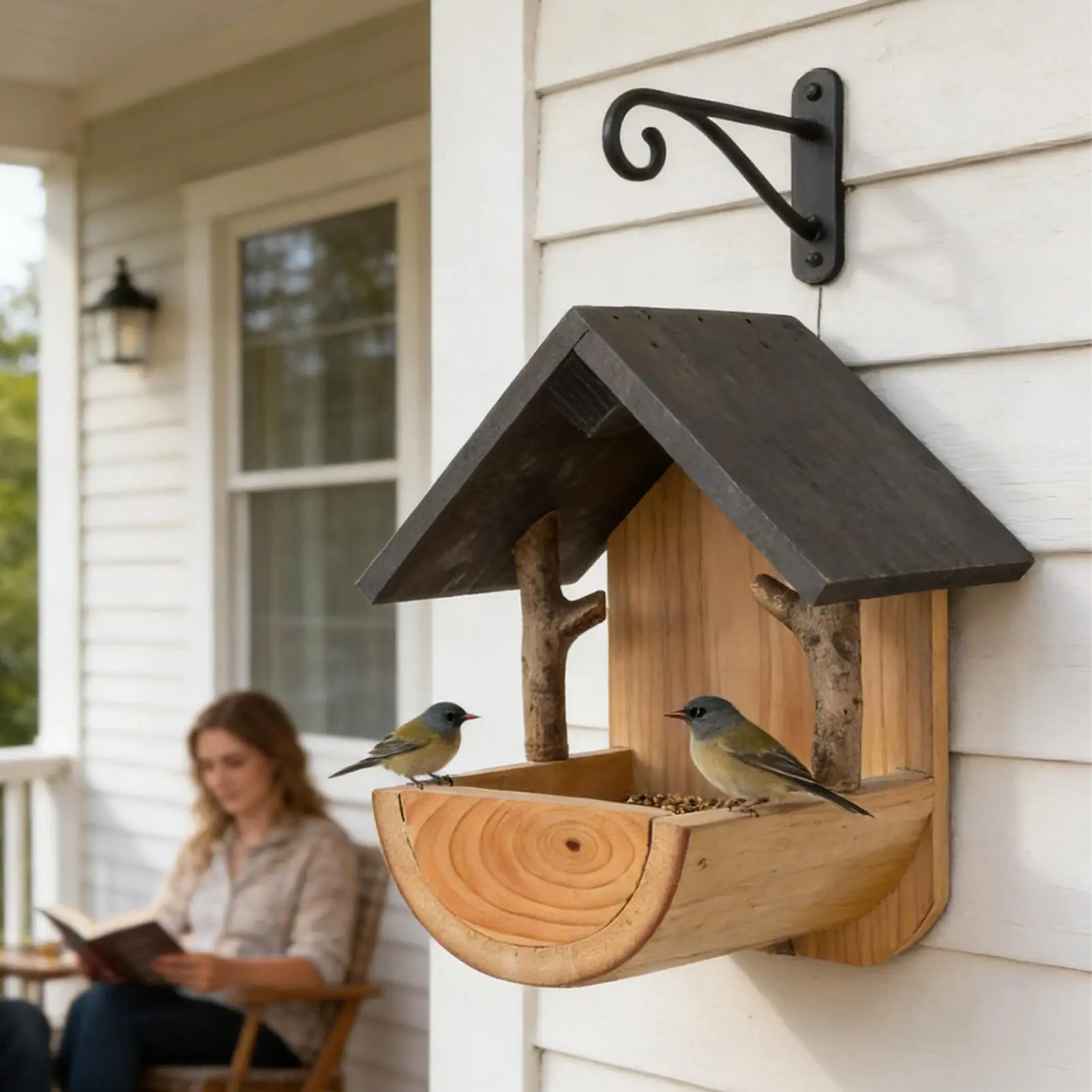Watches & Jewelry Repair Center New York - Mangeoire à oiseaux murale en bois,