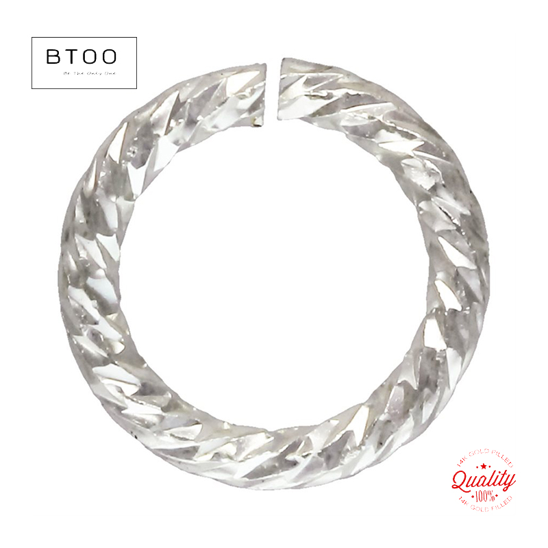 Sterling Silver Ring - Anneaux de saut torsadés en argent