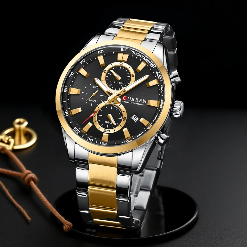 Jewelry And Watches - CURREN Casual Quartz Chrono Sport Montres