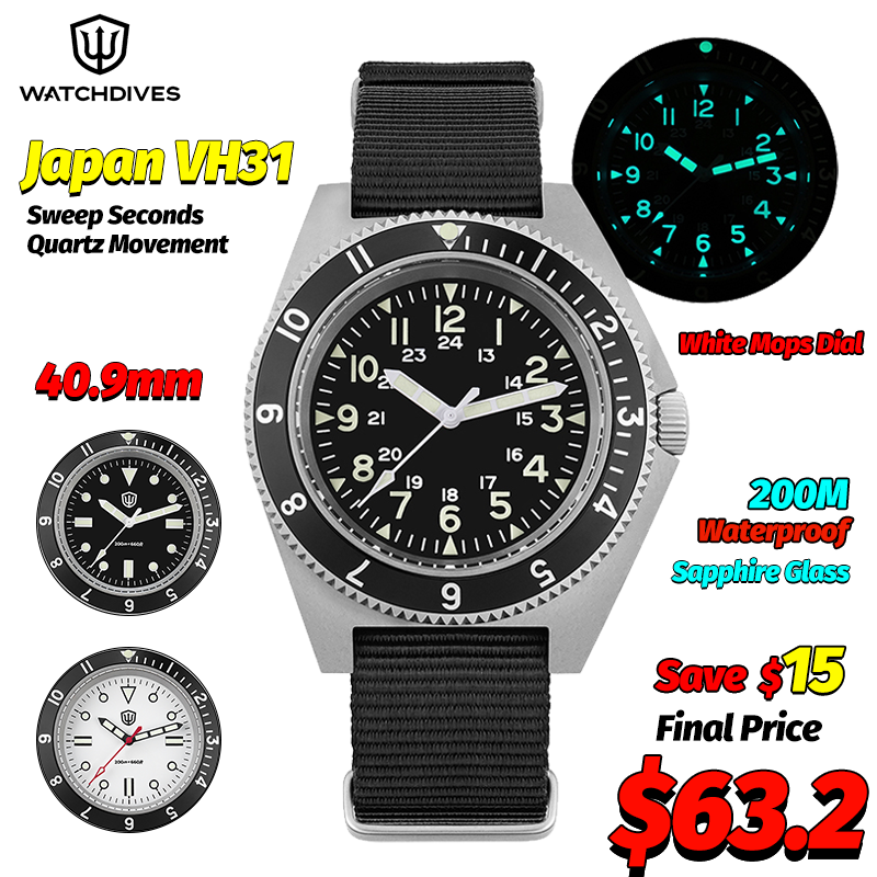 Jewelry Watch - Watchdives WD1972 montre à Quartz saphir