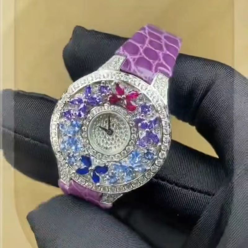 Jewels In Quartz Watches - Montre de luxe colorée pour femme,