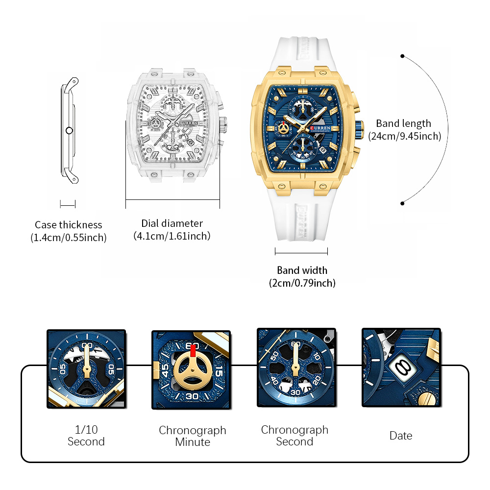 Montre vintage de luxe CURREN  - Jewelry Watch avis et prix