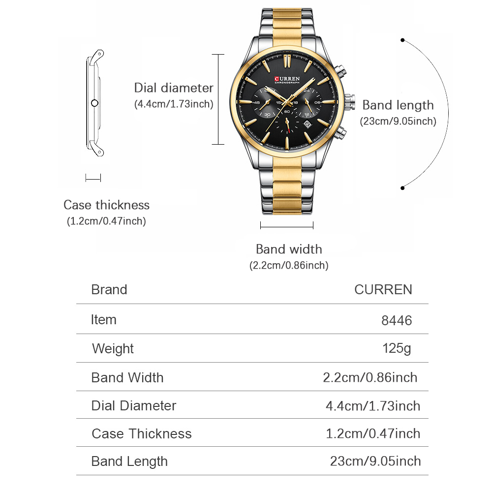 CURREN Casual Quartz Chrono Sp - Jewelry And Watches avis et prix