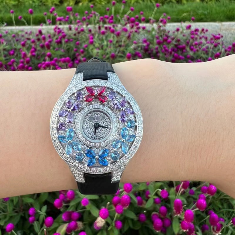 Montre de luxe colorée pour fe - Jewels In Quartz Watches avis et prix