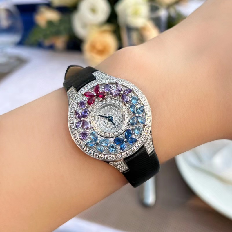 Montre de luxe colorée pour fe - Jewels In Quartz Watches avis et prix